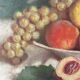 Still life with fruits, oil on canvas circa 1920