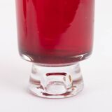 Mid-Century Reijmyre red glass vase designed by Monica Bratt, 1950’s