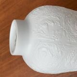 White porcelain candlestick from mid-century by Bjørn Wiinblad for Rosenthal.