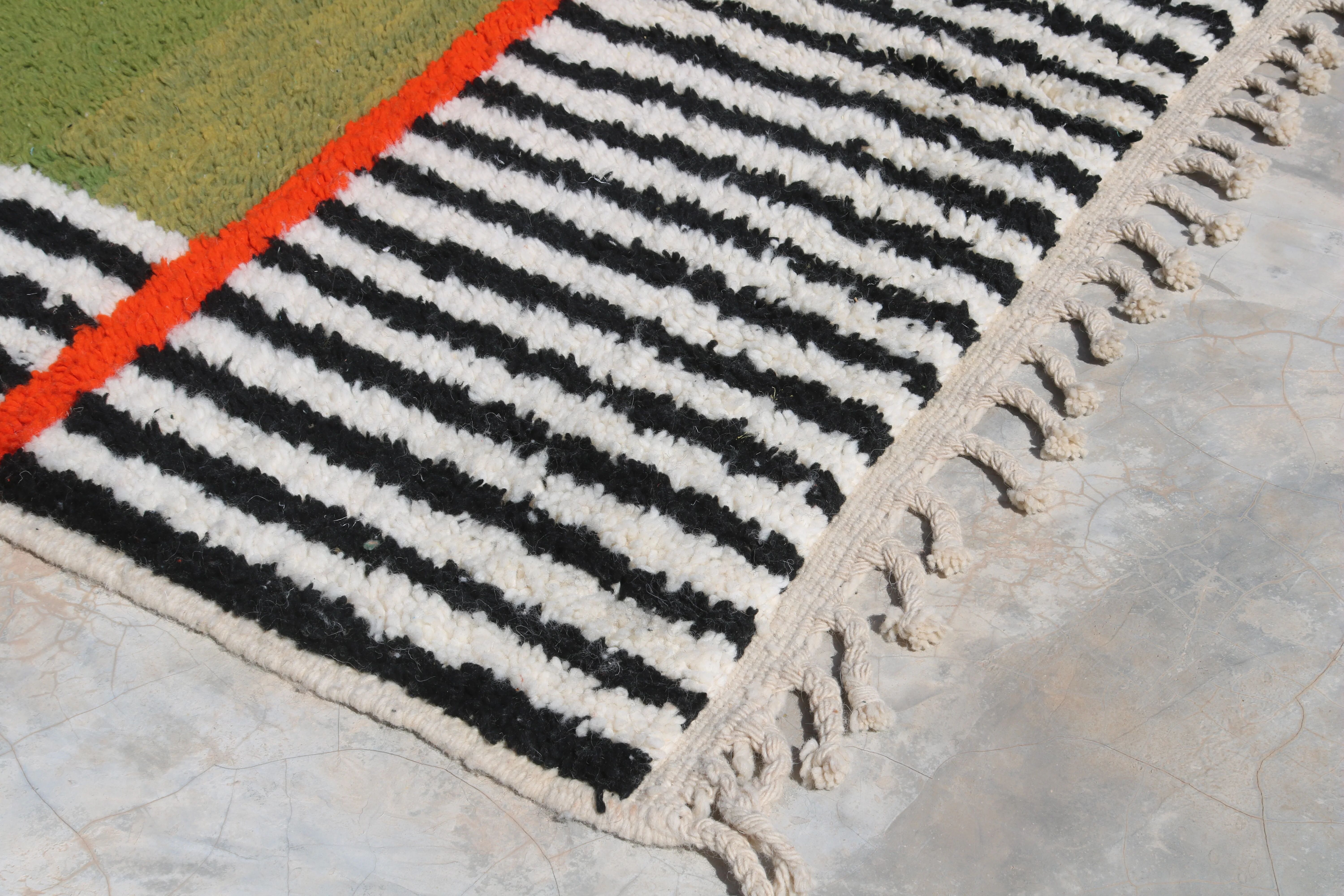 Tapis fait main coloré, 240 x 155 cm - AZ833