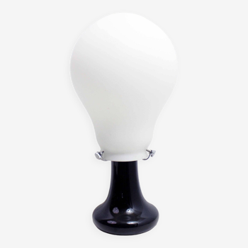 Lampe en forme d'ampoule en verre, Design 1980