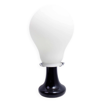 Lampe en forme d'ampoule en verre, Design 1980