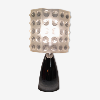 Vintage Diamond Lampshade Lamp