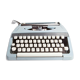 Sky Blue Brother Typewriter from 1980