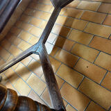 Rustic oak table with extensions