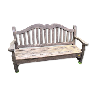 Wooden garden bench Ateliers Georges Mahot