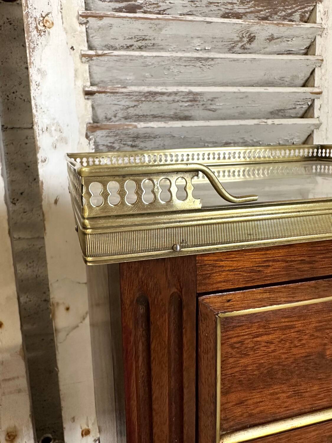 Pair of mahogany bedside tables