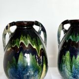 Handmade vase in mixed earth