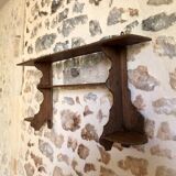 Wooden wall-mounted spice rack