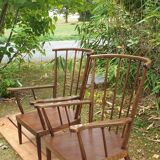 Baumann fan armchair pair