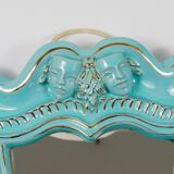 Art Deco wall mirror Theatre in terracotta by Gmundner Keramik, Austria, 1930s