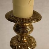 Old 19th century brass lamp base