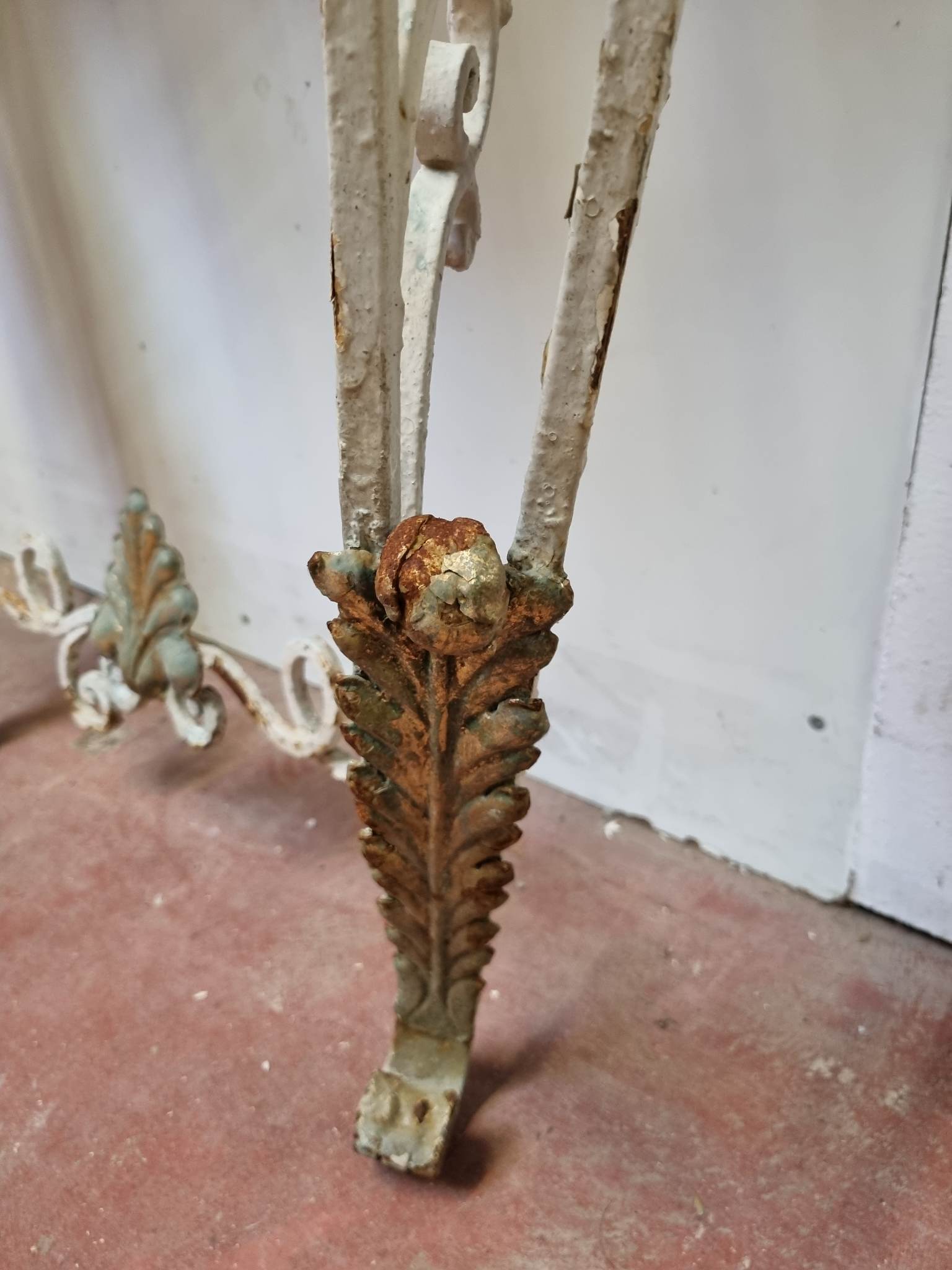 Wrought iron console