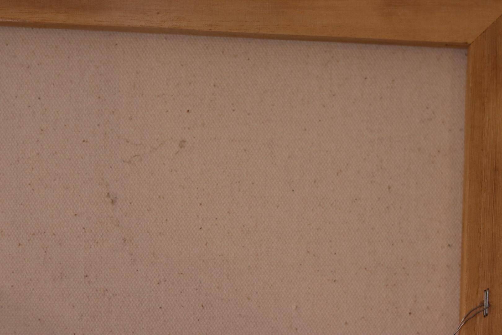 Original Swedish oil on canvas from the mid-century "Coast" vintage and framed.