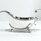 Silver sauceboat, England