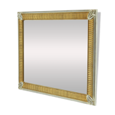 Large Decorative Gold Plated Mirror by Deknudt Belgium 1980s