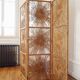 Peacock rattan screen
