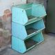 Industrial craft furniture bin storage locker stackable 1950