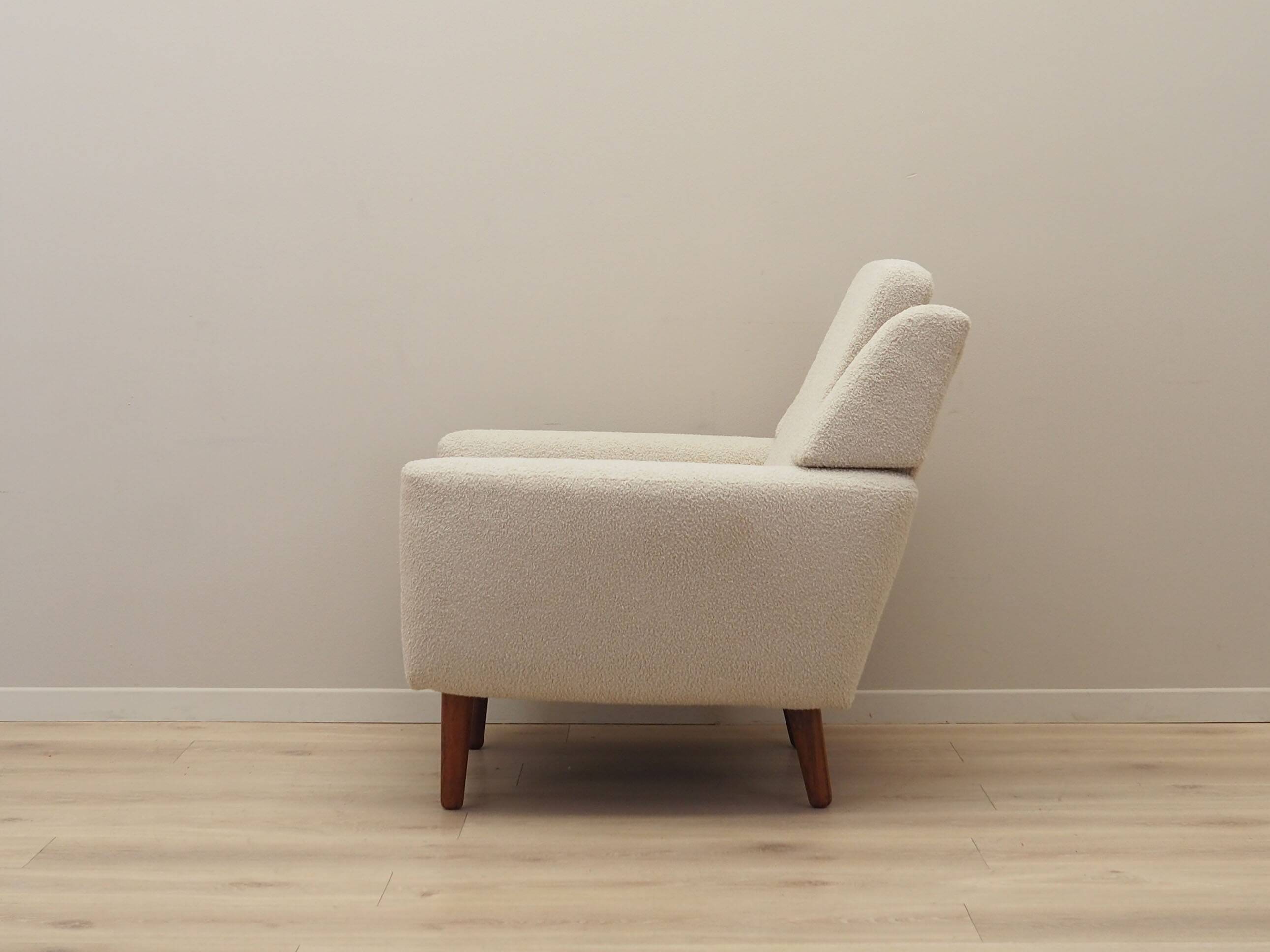 Cream armchair, Danish design, 1970s, production: Denmark