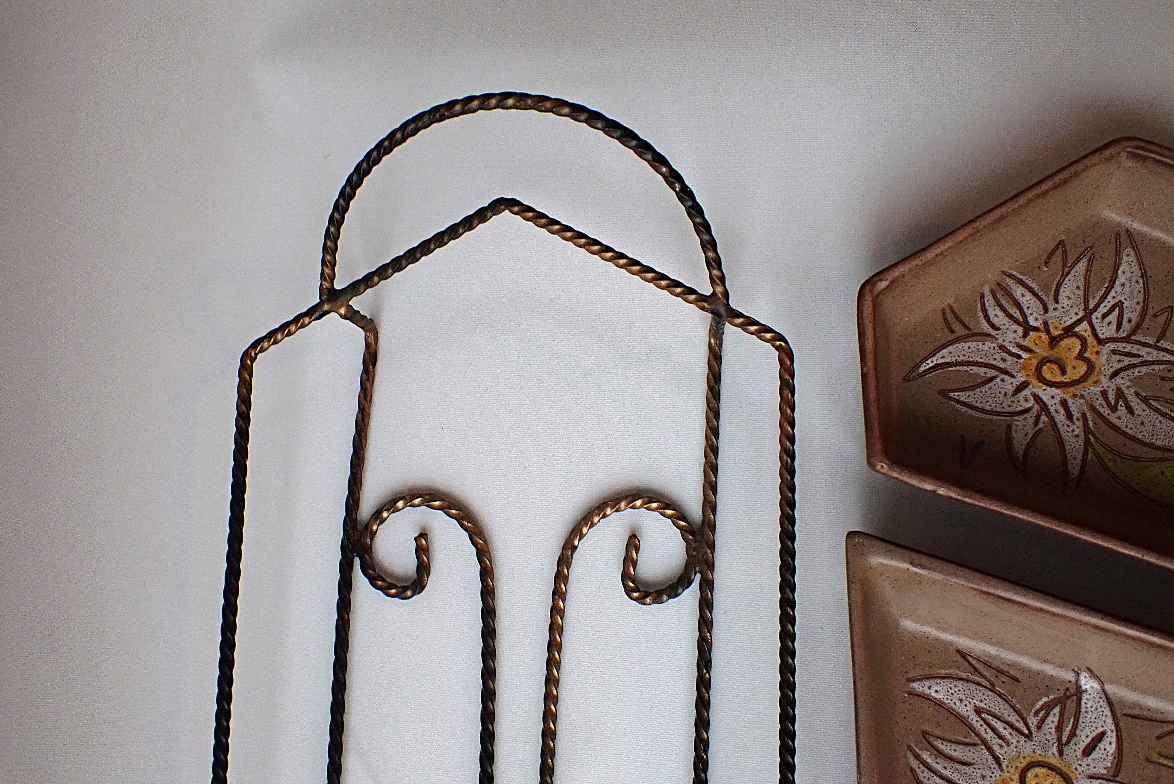 Vallauris ceramic aperitif service - 5 bowls