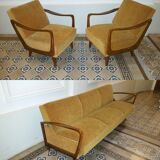Sofa bed daybed Scandinavian years 50 / 60 color gold