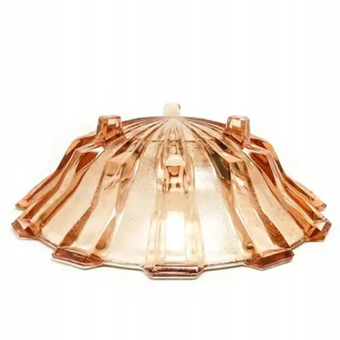 Art Deco fruit bowl, glass, Val Saint Lambert, Belgium, 1950s
