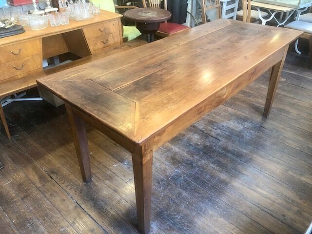 Solid oak farmhouse table