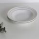 Set of 4 hollow plates, opaque porcelain, vintage French