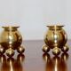 Pair of Mid-Century Swedish Brass Candle Holders by Gusum