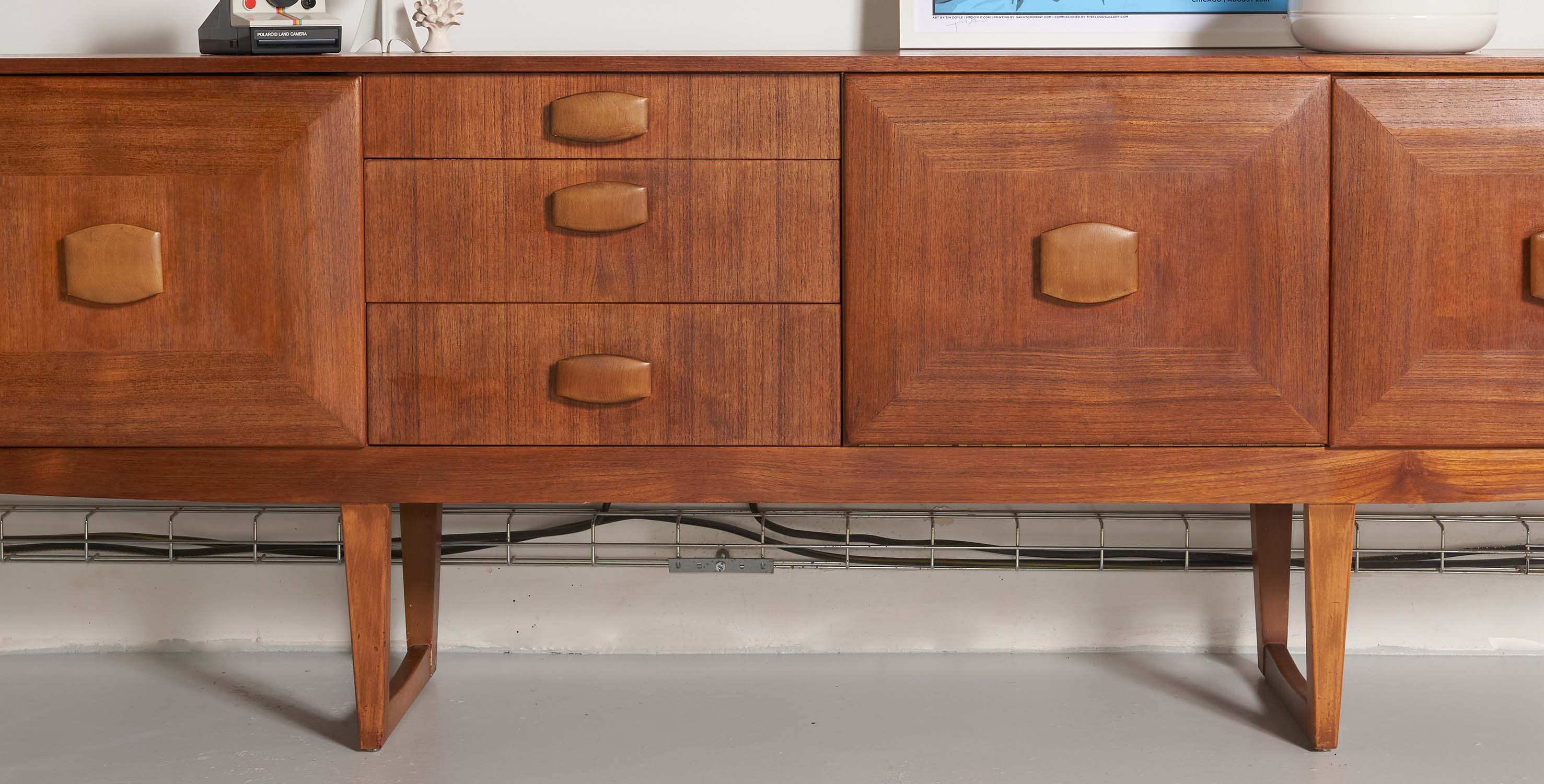 Stonehill vintage teak enfilade, Scandinavian style, 197,5cm