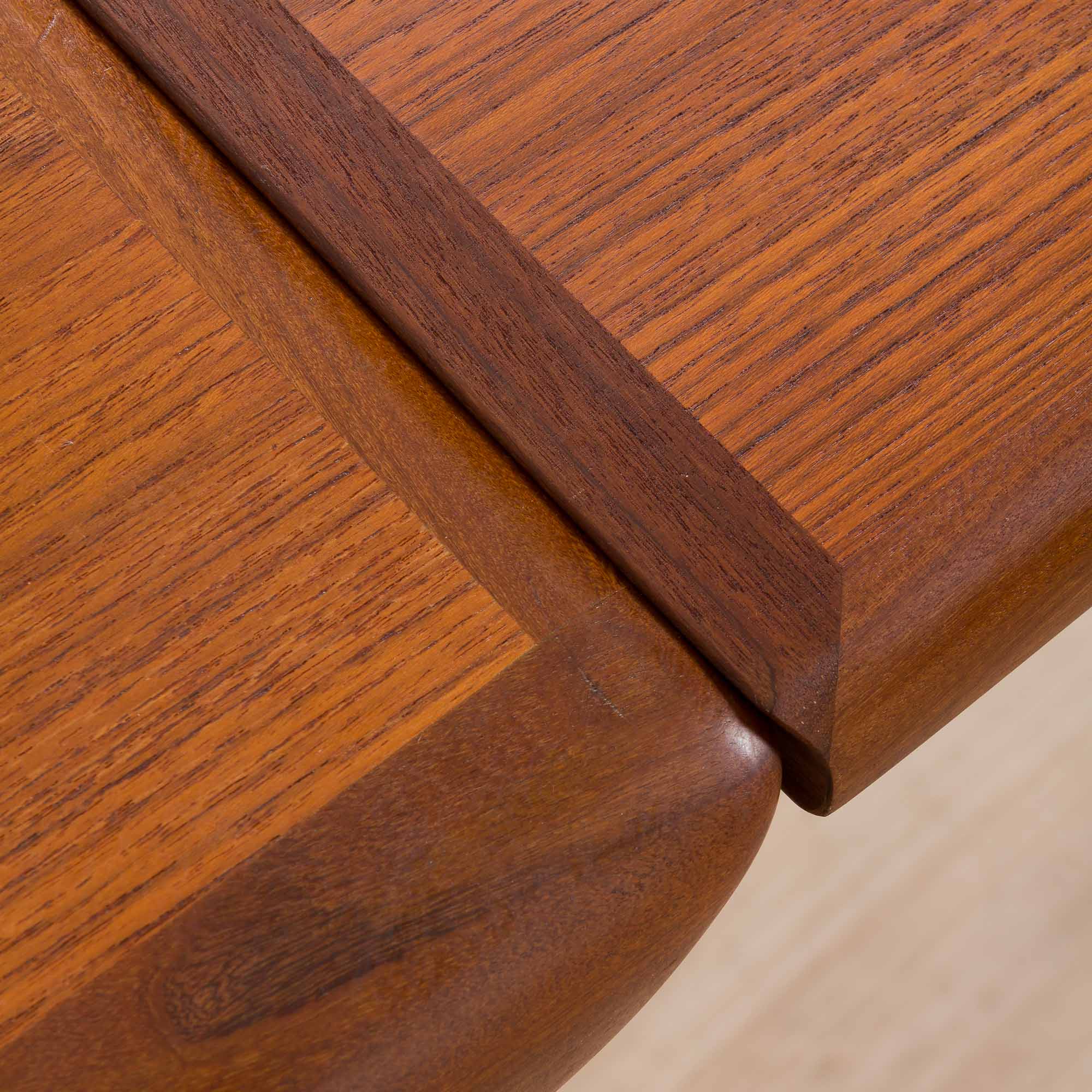 Teak Extendable Dining Table by Johannes Andersen for Uldum Møbelfabrik, Denmark, 1960s