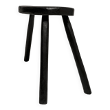 Burnt wood farm stool