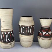 3 vases West Germany en céramique
