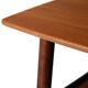 1960s Scandinavian coffee table with Vienna straw shelf