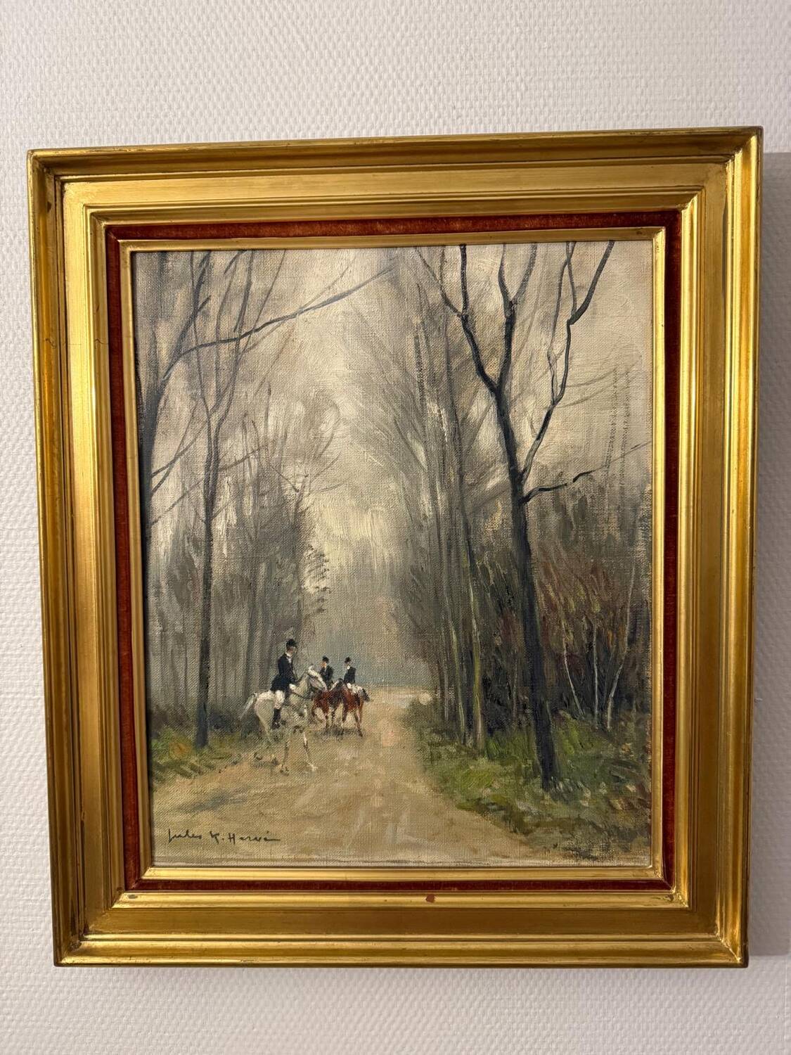 Painting by Jules René Hervé - oil on canvas