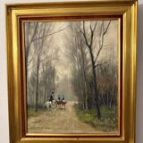 Painting by Jules René Hervé - oil on canvas