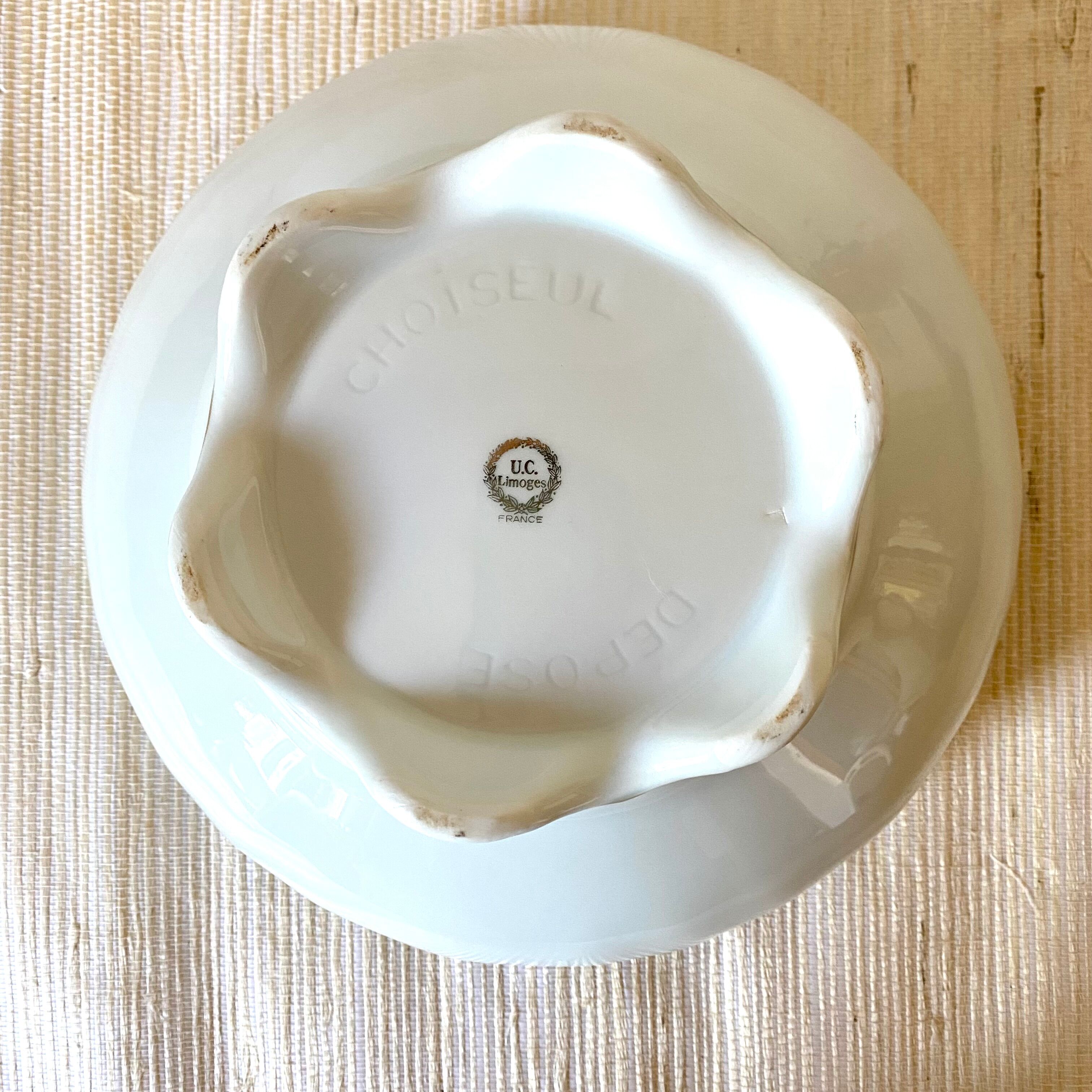 Limoges porcelain salad bowl