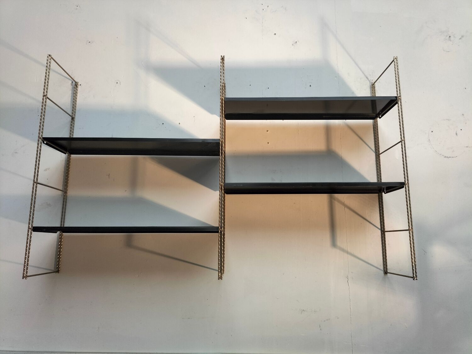 Metal wall shelf