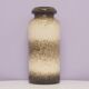 Vintage brown and white speckled west germany vase scheurich