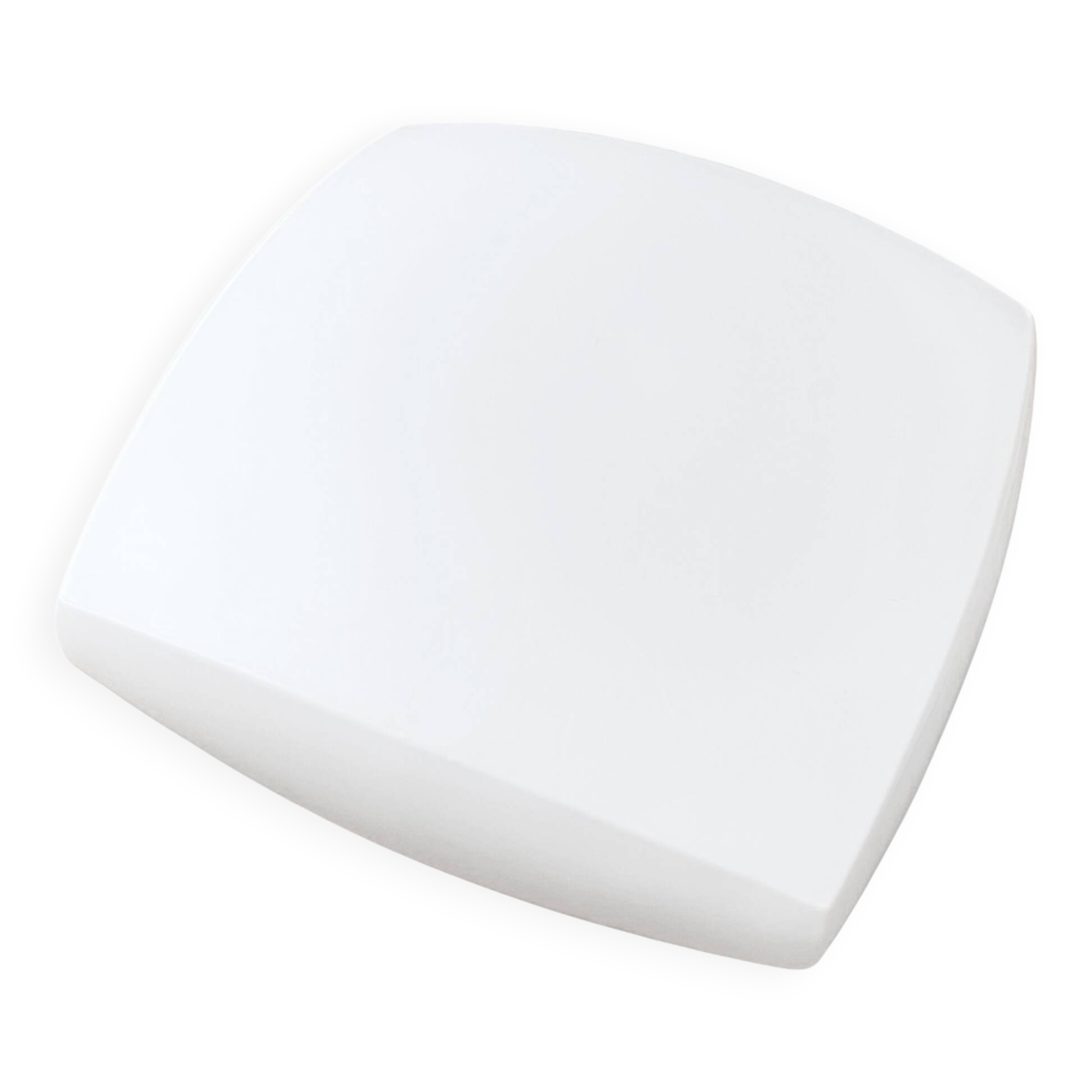 White glass ceiling lamp Kamenický Šenov, Czechoslovakia 1970s