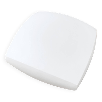 White glass ceiling lamp Kamenický Šenov, Czechoslovakia 1970s