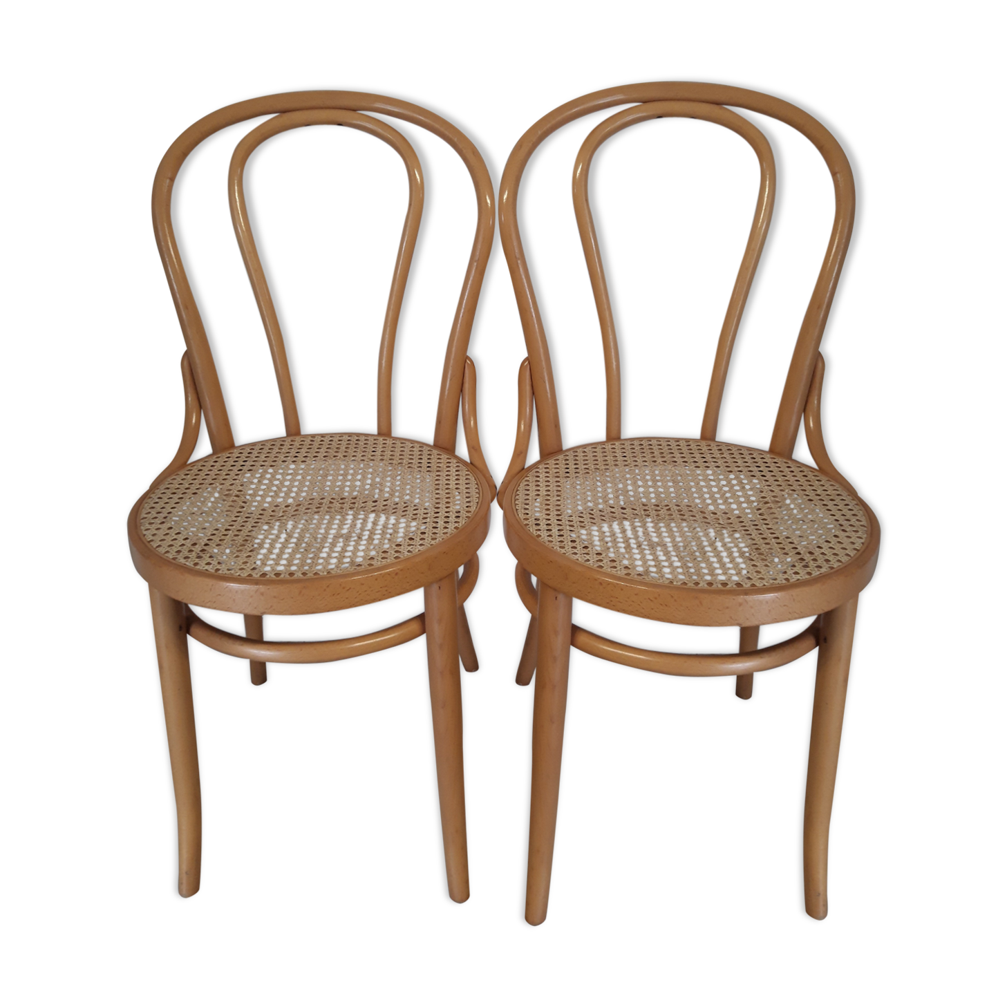 Duo of bistro chairs