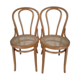 Duo of bistro chairs