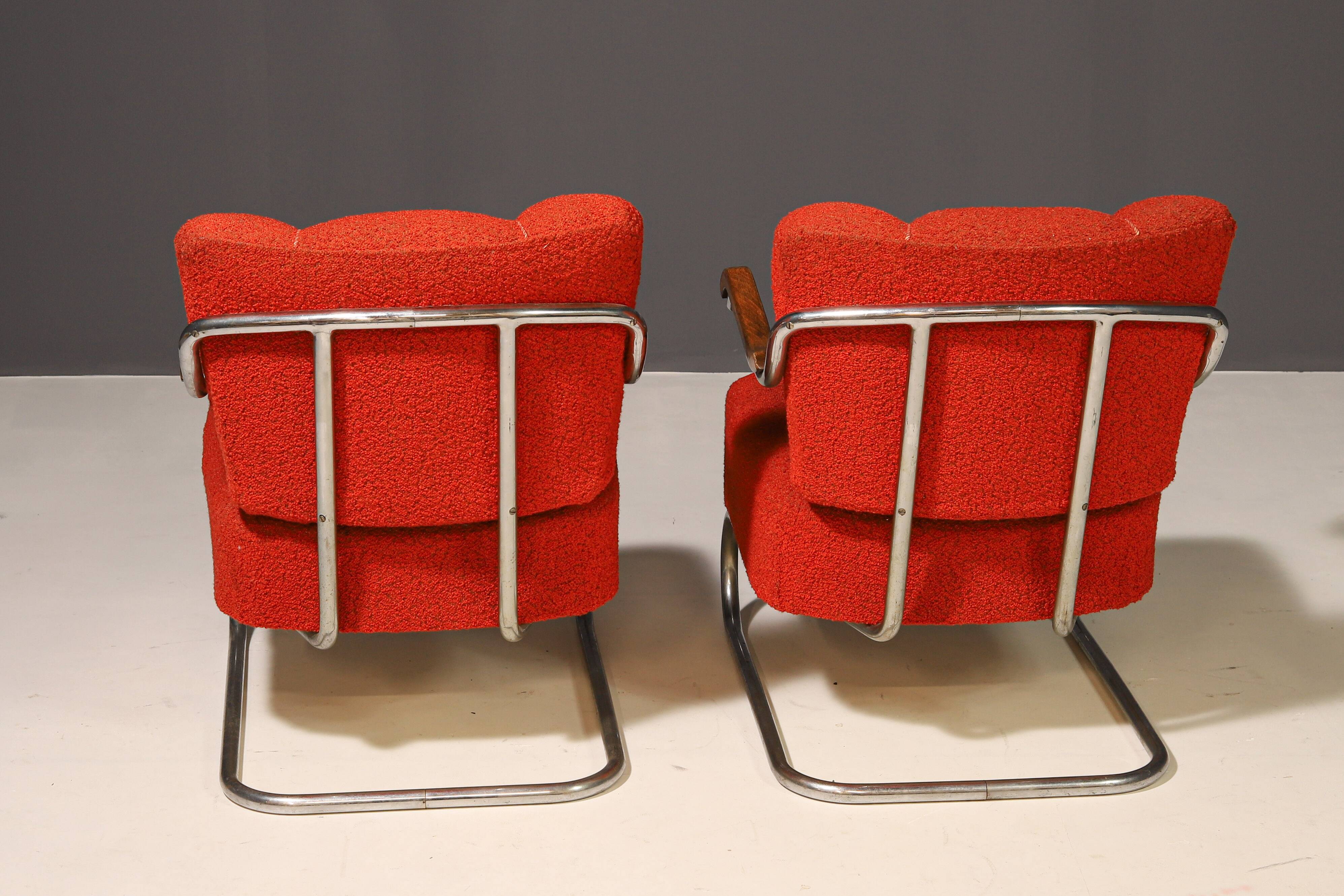 Pair of Bauhaus cantilever armchairs | Thonet, 1930s