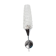 Torch wall lampof the 60s in silver and glass