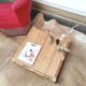 Bamboo rattan coffee table square shape 60s