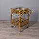 Vintage 1960s Italian-design bamboo bar cart