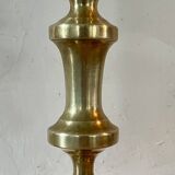 Pair of brass candlesticks from the 19th century.