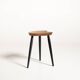 Palette-Shaped Teak Stool, Scandinavia, 1950s