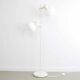 Lampadaire en métal blanc en forme de champignon